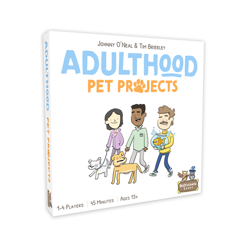 Asmodee extension jeu de cartes Adulthood Pet Projects avec animaux