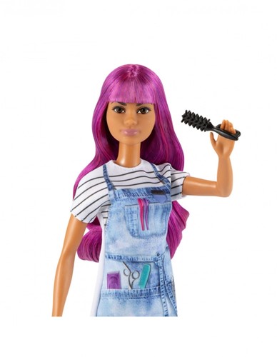 Barbie Professionnelle Poupée Stylist dans un salon de coiffure-2