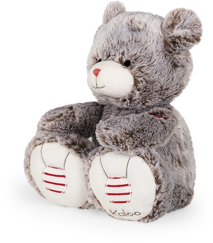 Kaloo grand ours en peluche gris - ours en peluche 38 cm-3