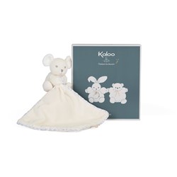 Kaloo knuffel Perle doudou muis crème - zachte baby knuffel