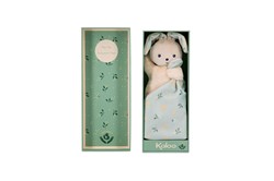 Kaloo knuffeldoek konijn citrus - pluche babydoekje eco cadeau