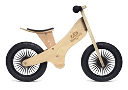 Kinderfeets houten loopfiets klassiek  vanaf 2 jaar - Naturel Hout