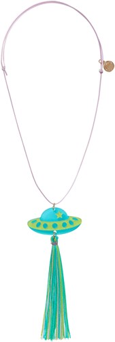 Calico Sun ketting Alexa Spaceship - kleurrijk kindersieraad-2