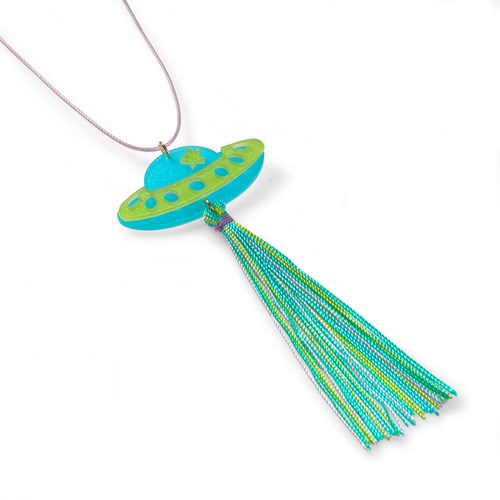 Calico Sun ketting Alexa Spaceship - kleurrijk kindersieraad-3