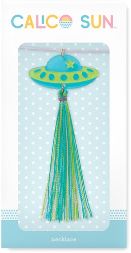 Calico Sun ketting Alexa Spaceship - kleurrijk kindersieraad
