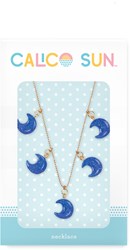 Calico Sun collier Sophia lune pendentif pailleté enfant réglable