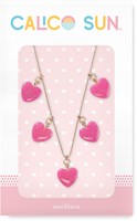Calico Sun ketting Sophia hartje glitter collier verstelbaar