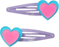 Calico Sun accessoire cheveux barrettes cœur pailletées pour enfants-2