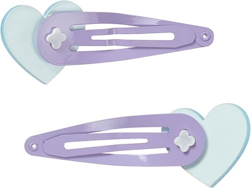 Calico Sun accessoire cheveux barrettes cœur pailletées pour enfants-3