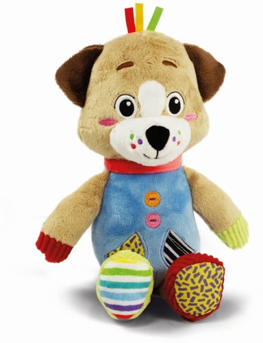 Clementoni - Chien en peluche - Jouet bébé - Doux - Multisensoriel-2