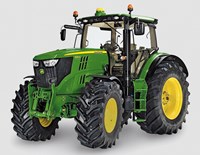 Siku John Deere 6210R tractor - speelgoed boerderijvoertuig 1:32 met metalen details