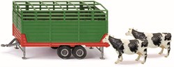 Siku veetransportaanhanger speelgoed met koeien 1:32 - boerderij