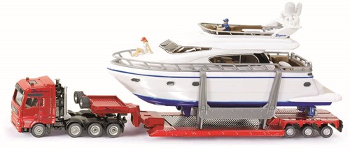 Siku camion de transport lourd avec yacht jouet échelle 1:87