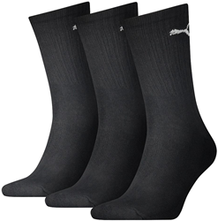 Puma sport sokken lichtgewicht crew 3 paar zwart comfortabel katoen