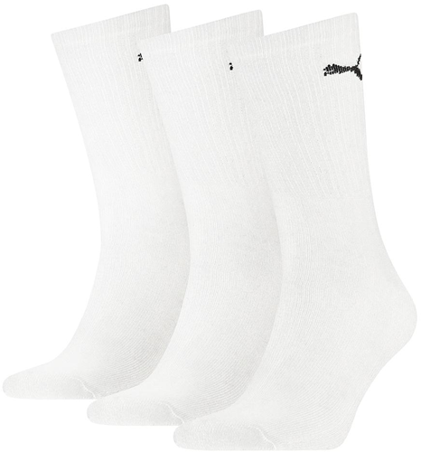 Puma sport sokken lichtgewicht crew wit 3 paar - comfortabele sportsokken