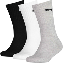 Puma kindersokken sport 3-pack - hoge katoenen sokken jongens meisjes 35-38