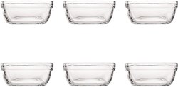 Duralex saladier verre 11cm empilable lot de 6 transparent