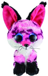 Lumo Stars pluche vos knuffel Rhubarb 15cm met grote ogen