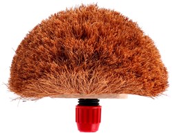Luva brosse de nettoyage coco avec support de manche marron