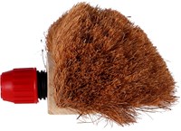 Luva brosse de nettoyage coco avec support de manche marron-3