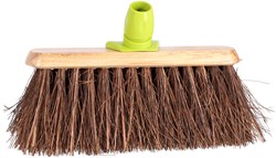 Linea balai de rue balai extérieur bois laqué bassine 30cm multicolore