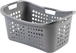 Curver wasmand Victor 50L zilver - kunststof heupwasmand modern design