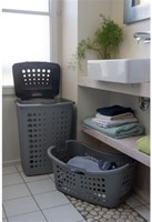 Curver wasmand Victor 50L zilver - kunststof heupwasmand modern design-2