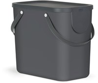 Rotho séparateur de déchets Albula 25 litres anthracite - poubelle de tri