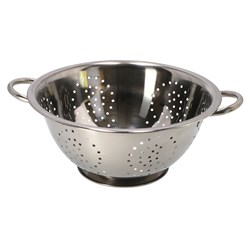 Koopman vergiet RVS 29cm met handgrepen - keukenhulp zilver