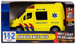 Playmobil ambulance speelgoedbus 1:34 met licht en geluid geel