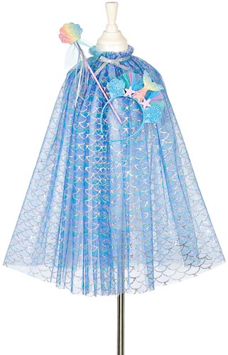 Souza for Kids ensemble sirène avec cape, tiare et baguette magique-2