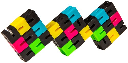 Magic Puzzle blokken denkspel kleurrijk breinbreker speelgoed-2