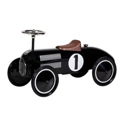 Porteur Retro Roller Jack noir - voiture enfant en métal avec pneus en caoutchouc