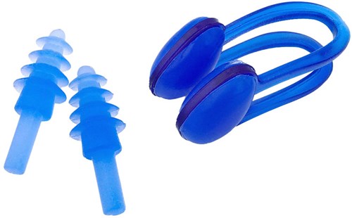 SportX neusclip en oordopjes junior blauw - zwemspeelgoed siliconen-2