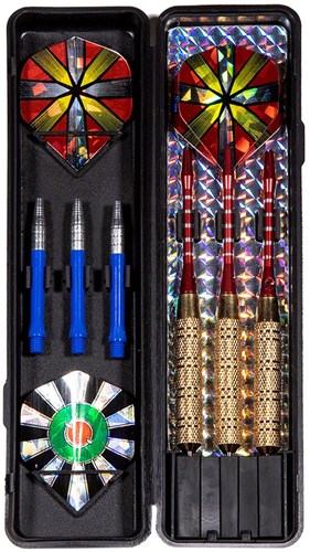 SportX set de fléchettes - Deluxe en étui - 22 grammes - avec boîte de rangement-2