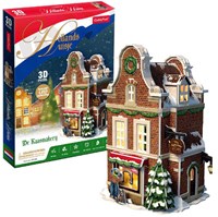 Cubic Fun 3D puzzel Hollandse kaaswinkel met LED verlichting speelgoed-3