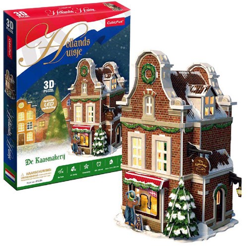 Cubic Fun puzzle 3D boutique de fromages hollandaise avec éclairage LED jouet-3