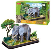 Cubic Fun 3D-puzzel olifant dieren karton speelgoed 50 stukjes-3