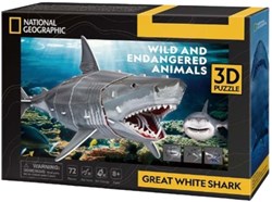 Cubic Fun 3D Puzzel National Geographic  Witte Haai