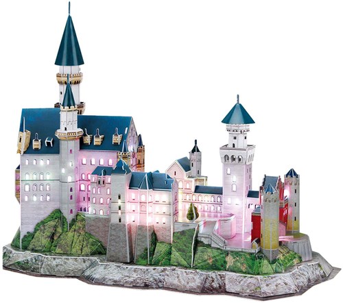 Cubic Fun puzzle 3D château Neuschwanstein LED jouet-2