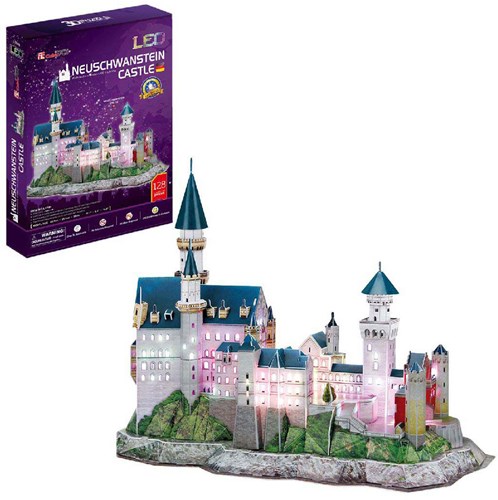 Cubic Fun puzzle 3D château Neuschwanstein LED jouet-3
