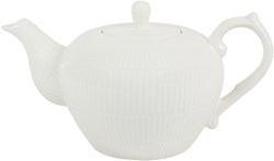 Vienne théière blanche 1,25L - théière classique en céramique