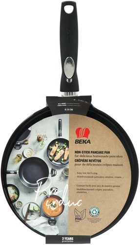 Beka poêle à crêpes revêtement céramique induction 24 cm noir-2