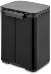 Brabantia afvalemmer Bo 4L - prullenbak mat zwart - wandmodel