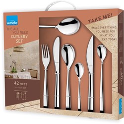 Richardson Sheffield bestekset Gaia 42-delig RVS zilverkleurig modern