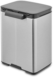 Brabantia poubelle Bo 4L - Matt Steel Fingerprint Proof corbeille