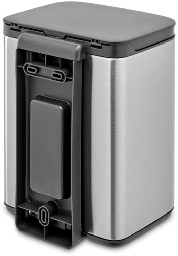 Brabantia afvalemmer Bo 4L - Matt Steel Fingerprint Proof prullenbak-3