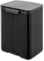 Brabantia afvalemmer Bo 7L - prullenbak Matt Black design
