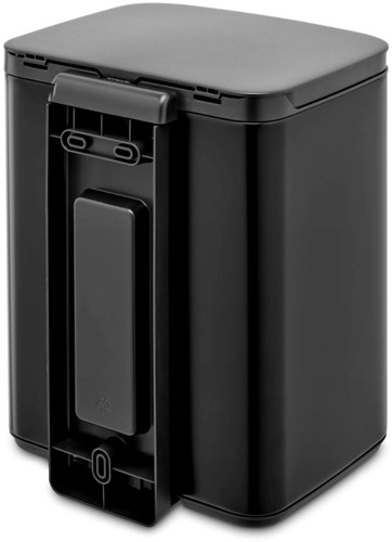 Brabantia afvalemmer Bo 7L - prullenbak Matt Black design-3
