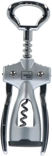 Vacu Vin tire-bouchon à ailettes noir argent ouvre-bouteille inox-3